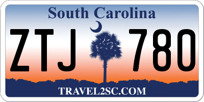 SC license plate ZTJ780