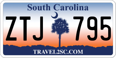 SC license plate ZTJ795