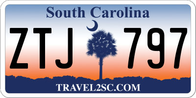 SC license plate ZTJ797