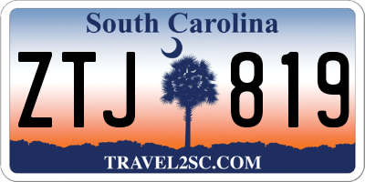 SC license plate ZTJ819