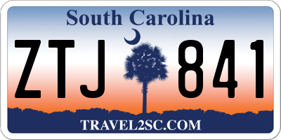 SC license plate ZTJ841