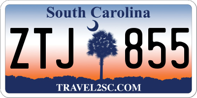 SC license plate ZTJ855