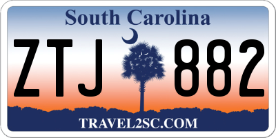 SC license plate ZTJ882