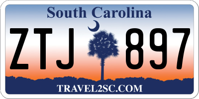 SC license plate ZTJ897