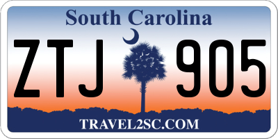 SC license plate ZTJ905