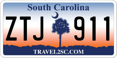 SC license plate ZTJ911