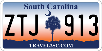 SC license plate ZTJ913