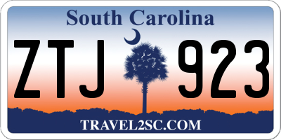 SC license plate ZTJ923
