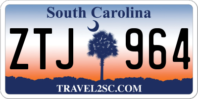 SC license plate ZTJ964