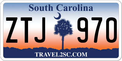 SC license plate ZTJ970