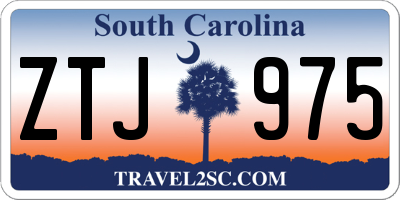 SC license plate ZTJ975