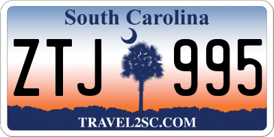 SC license plate ZTJ995