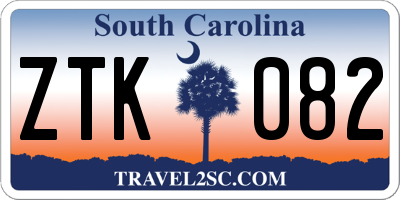 SC license plate ZTK082