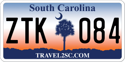 SC license plate ZTK084