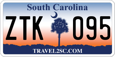 SC license plate ZTK095