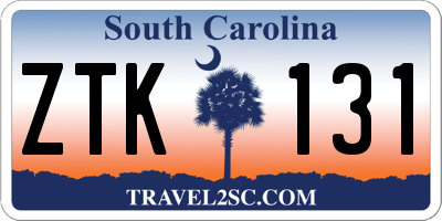SC license plate ZTK131