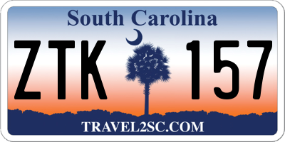 SC license plate ZTK157