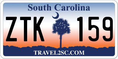 SC license plate ZTK159