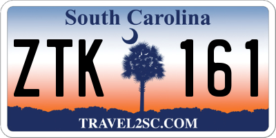 SC license plate ZTK161