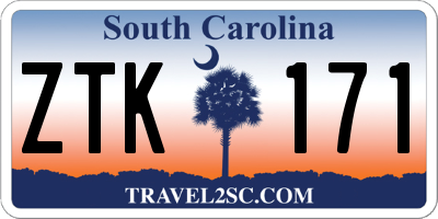 SC license plate ZTK171