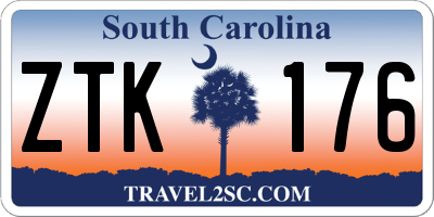 SC license plate ZTK176