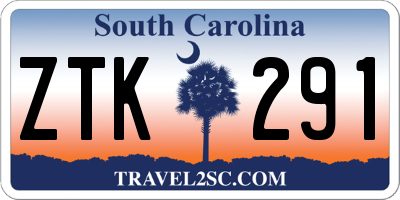 SC license plate ZTK291