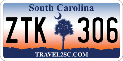 SC license plate ZTK306