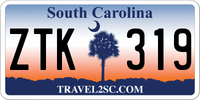 SC license plate ZTK319