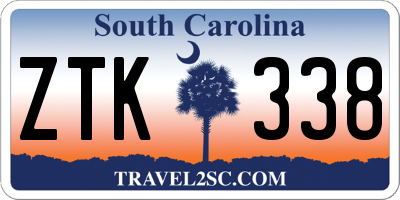 SC license plate ZTK338