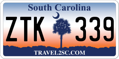 SC license plate ZTK339