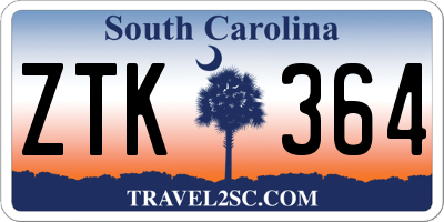 SC license plate ZTK364