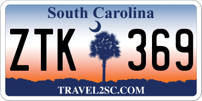 SC license plate ZTK369