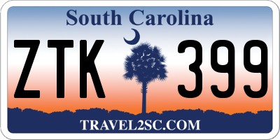 SC license plate ZTK399