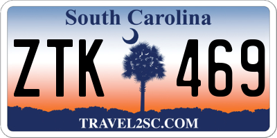 SC license plate ZTK469