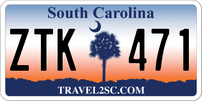 SC license plate ZTK471