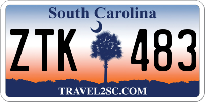 SC license plate ZTK483