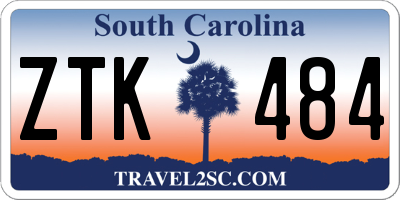 SC license plate ZTK484