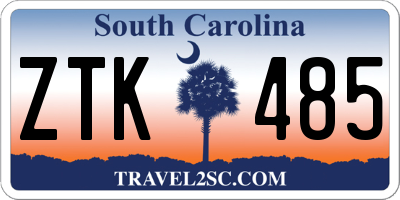 SC license plate ZTK485