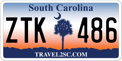 SC license plate ZTK486