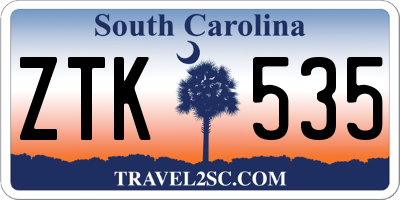 SC license plate ZTK535