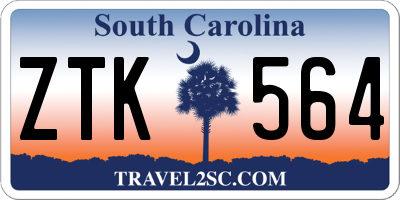 SC license plate ZTK564