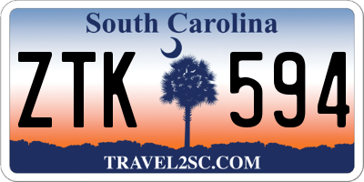 SC license plate ZTK594