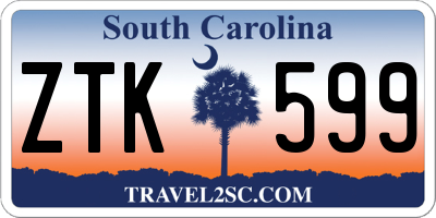 SC license plate ZTK599