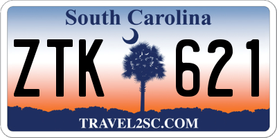 SC license plate ZTK621