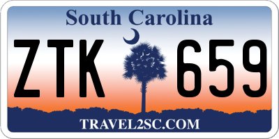 SC license plate ZTK659