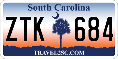 SC license plate ZTK684