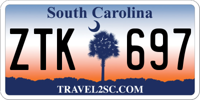 SC license plate ZTK697