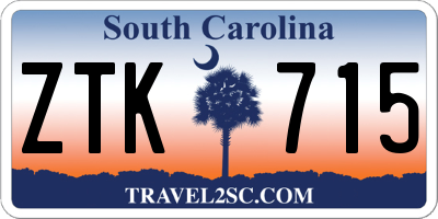 SC license plate ZTK715