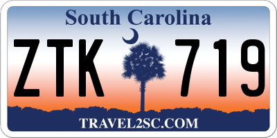 SC license plate ZTK719