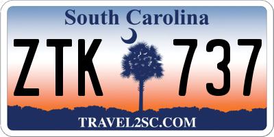 SC license plate ZTK737